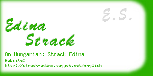 edina strack business card